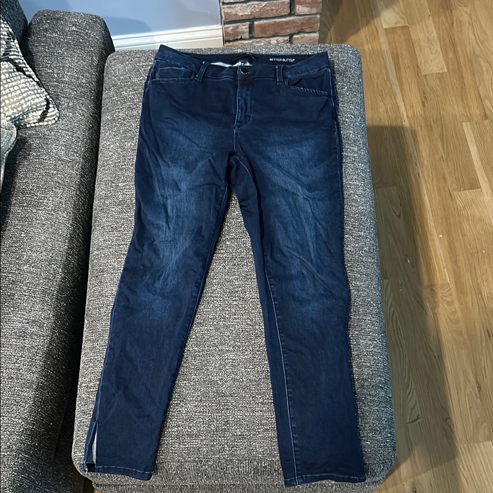 1822 Denim Blue Skinny Jeans with Stretch Fit